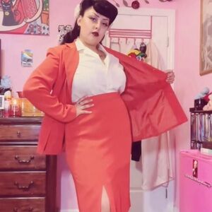 Burnt Orange 2 Piece Suit